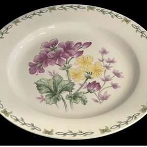 Thompson Pottery Floral Garden plate